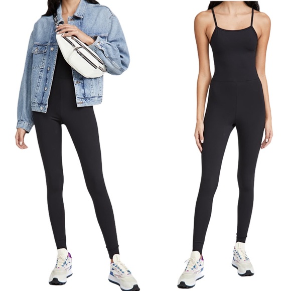 girlfriend collective Pants - Girlfriend Collective The Unitard Black Knit NWT S